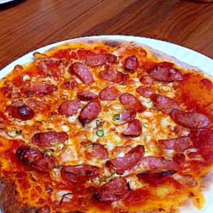 トマトソースたっぷりウインナーピザ レシピ 作り方 By やおやのキッチン 楽天レシピ